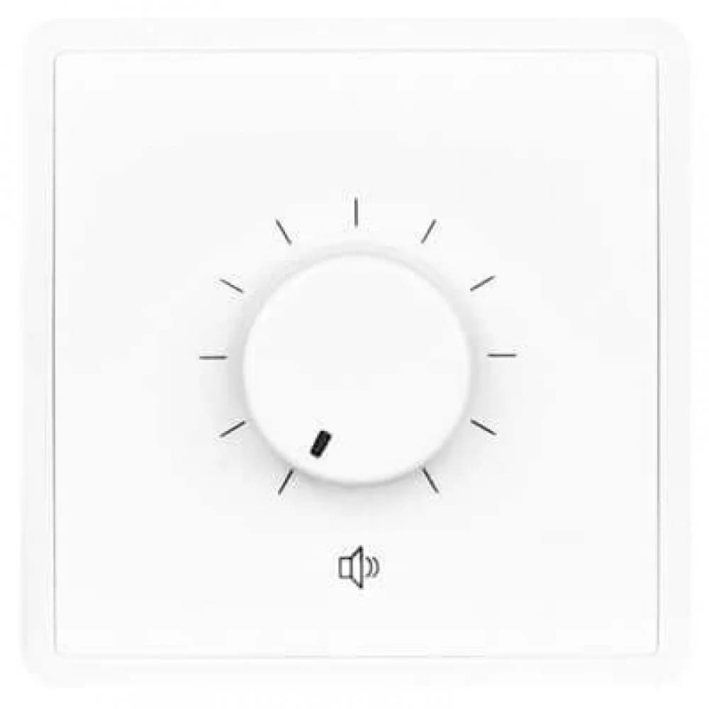 AUDAC Регулятор громкости VC3062/W Регулятор громкости, максимальная нагрузка 60 Вт, 80X80 мм, белый цвет. Гарантия - 12 месяцев