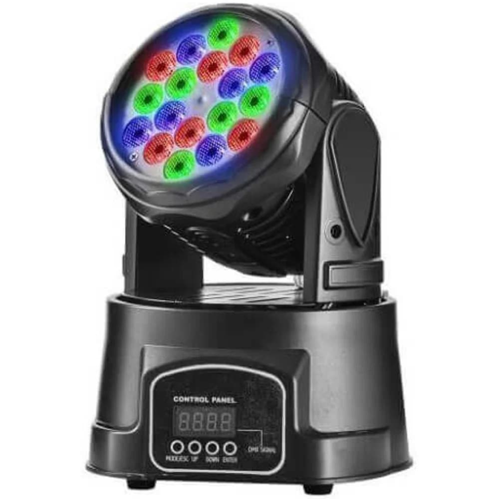 Galaktika Световой прибор ST-1803M Динамический световой прибор - LED Beam: 3W LED 18 PCS RGBW, Ресурс работы источников света 60 000 часов. Угол луча 25 градусов. Каналы DMX: 7/12, режим звуковой а