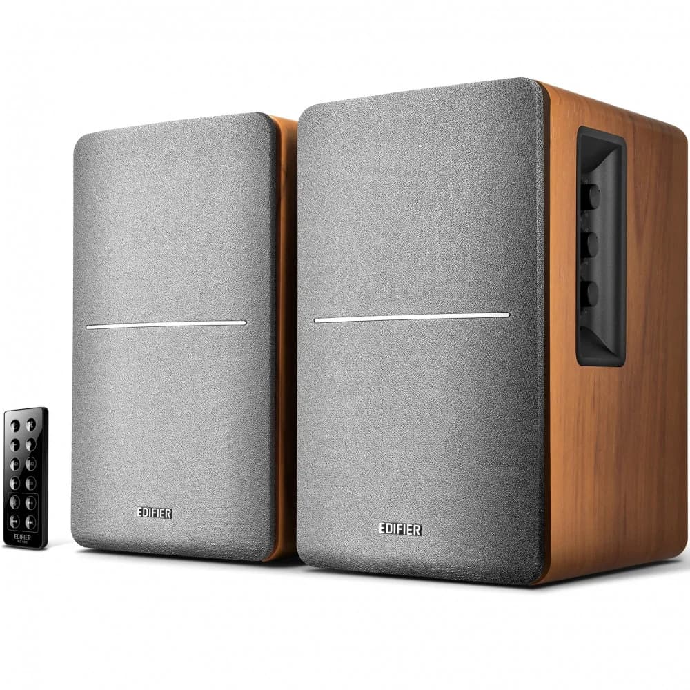 Акустическая система Bluetooth Edifier R1280DB Brown 2.0, RMS 42Вт, 55Гц-20кГц, BT, Line in, Пульт