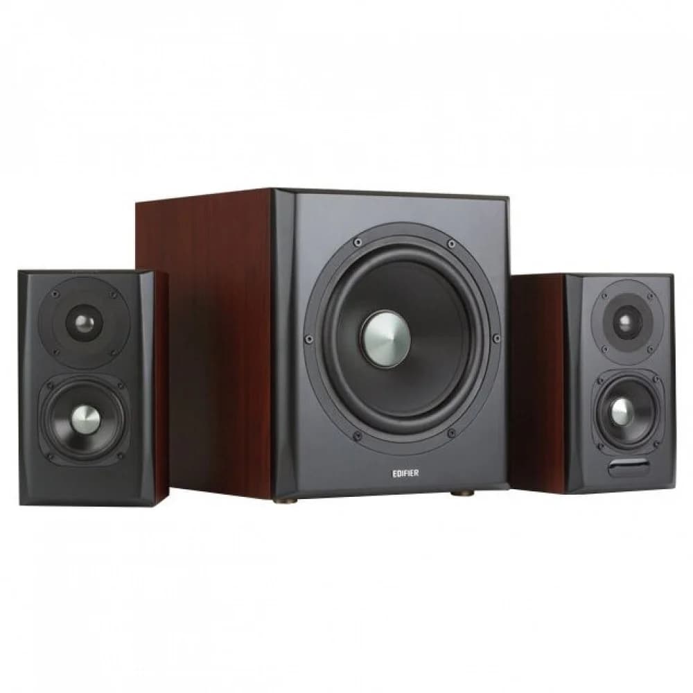 Акустическая система Bluetooth Edifier S350DB Brown <2.1, RMS 150ВТ, PC/AUX/OPT/COX/BT, Пульт>