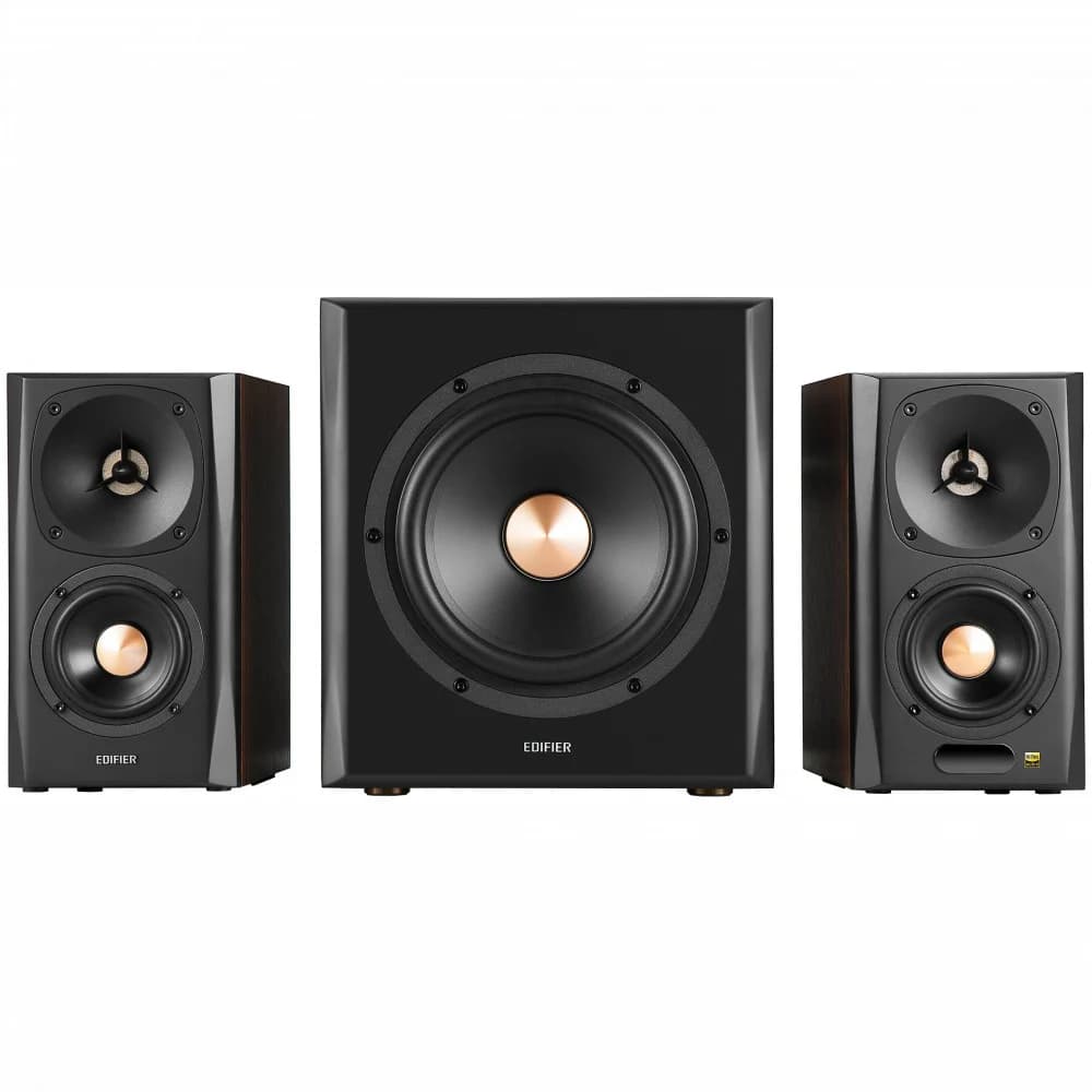 Акустическая система Bluetooth Edifier S360DB Brown <2.1, RMS 155ВТ, PC/AUX/OPT/COX/BT, Пульт>