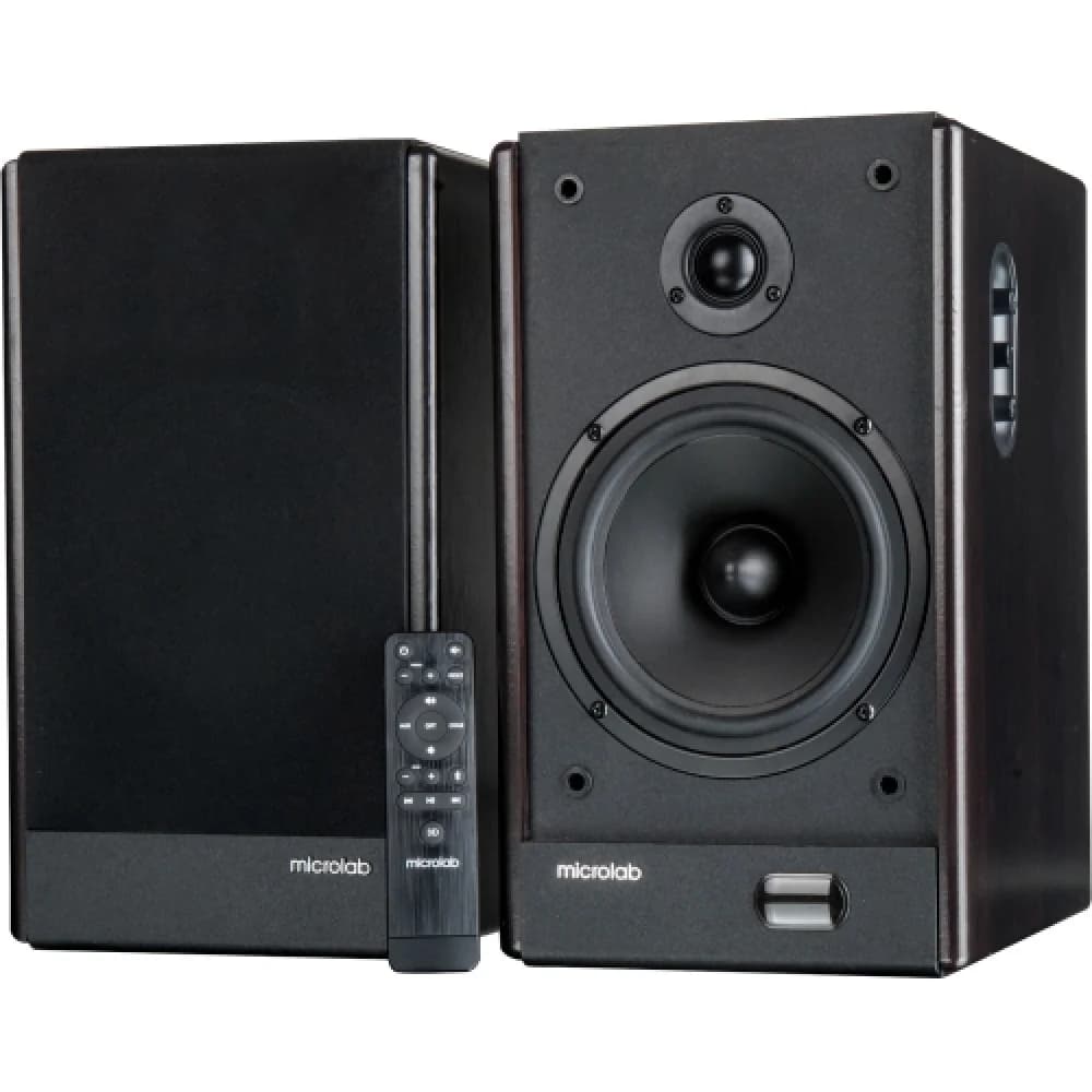 Акустическая система , Microlab, SOLO26, 2.0, 66Вт, Optical, Coaxial, AUX вход 380 mV, Беспроводной пульт ДУ, Возможность подключения к двум источникам звука одновременно, Чёрный