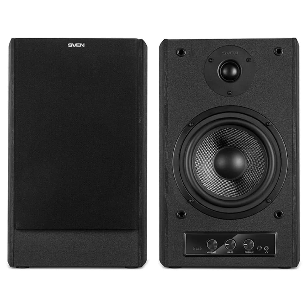 SVEN MC-30, чёрный, акустическая система 2.0, мощность 2x45Вт (RMS), FM-тюнер, USB/microSD, дисплей