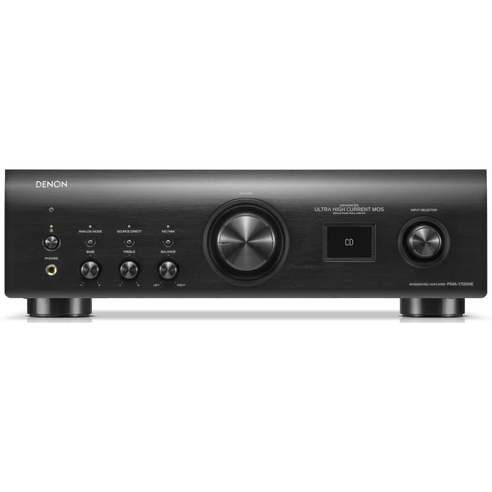 DENON Усилитель PMA-1700NE СЕРЕБРО Интегральный стерео-усилитель, 2х140Вт (4 Ом) (2x70Вт (8 Ом)), Вход USB-B: асинхронный режим до 384 кГц/32 бит PCM и 11,2 МГц DSD, 2 оптических, 1 коаксиальный циф