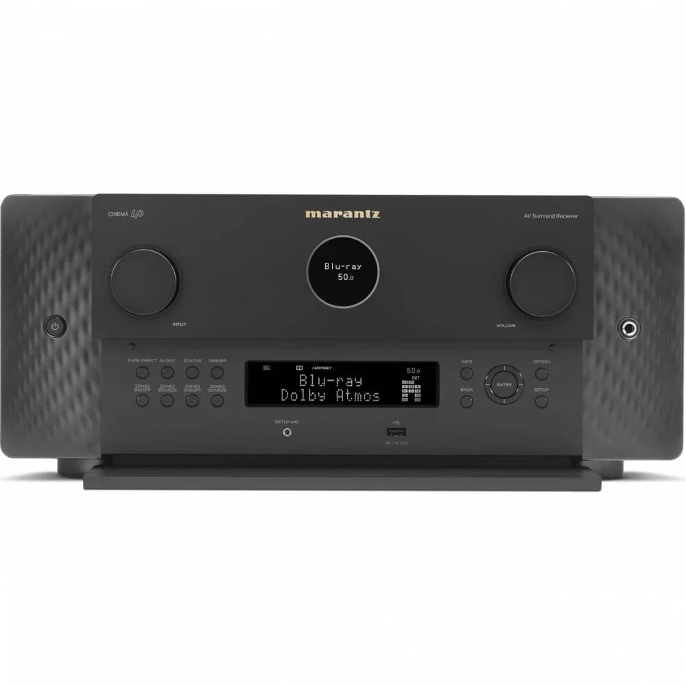 MARANTZ AV-Усилитель CINEMA40 ЧЕРНЫЙ АV-усилитель 9.4, 125 Вт на канал, Dolby Atmos, DTS:X и Auro-3D, 8K Ultra HD, и встроенным стримингом HEOS®, 7 входов и 3 выхода HDMI, AirPlay 2, 3 зоны, габарит