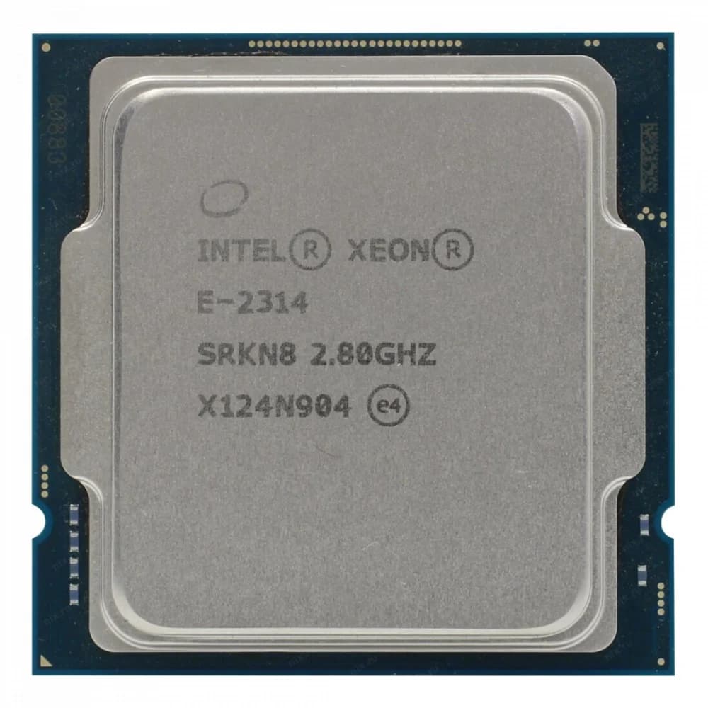 Процессор Intel Xeon/ Intel® Xeon® E-2314 2.8GHz, 8M Cache, 4C/8T, Turbo (65W), 3200 MT/s clean pulled