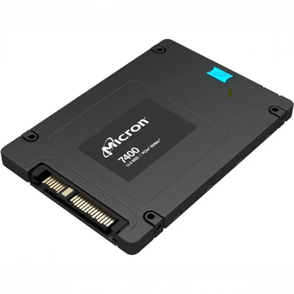 Micron SSD 7400 PRO, 1920GB, U.3(2.5" 7mm), NVMe, PCIe 4.0 x4, 3D TLC, R/W 4400/2000MB/s, IOPs 420 000/85 000, TBW 3500, DWPD 1 (5 лет)