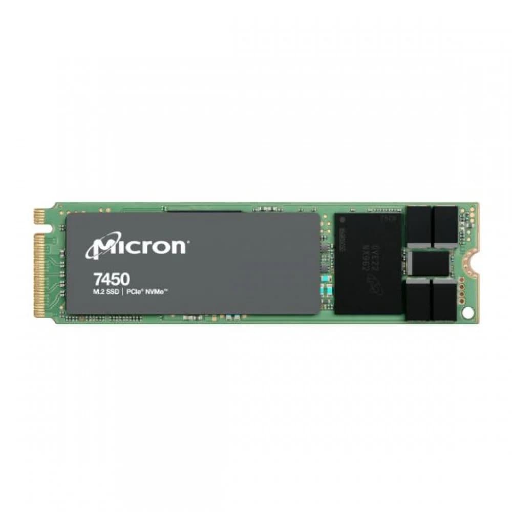 Micron SSD 7450 PRO, 960GB, M.2(22x110mm), NVMe, PCIe 4.0 x4, 3D TLC, R/W 5000/1400MB/s, IOPs 520 000/82 000, TBW 1700, DWPD 1 (12 мес.)
