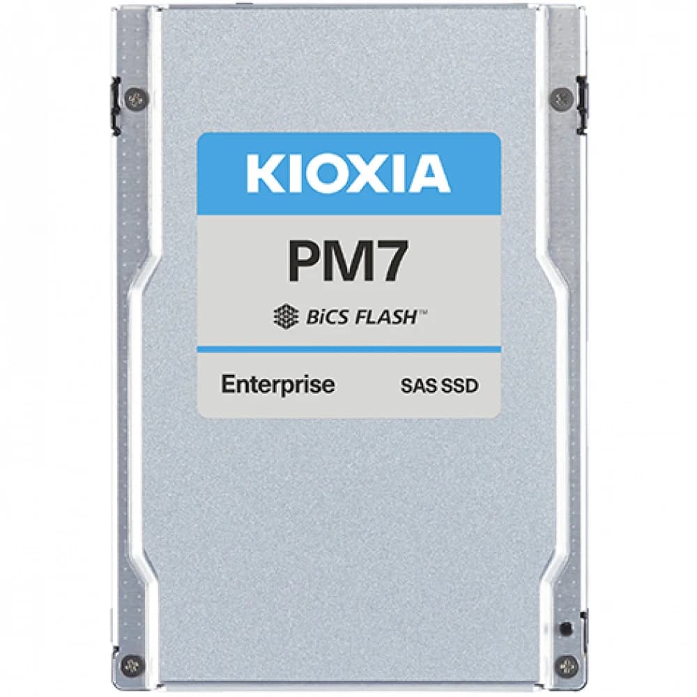 Серверный твердотельный накопитель/ KIOXIA SSD PM7-R, 1920GB, 2.5" 15mm, SAS 24G, TLC, R/W 4200/3400 MB/s, IOPs 720K/155K, TBW 3504, DWPD 1 (12 мес.)