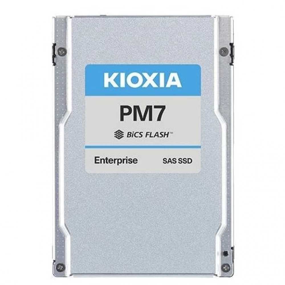 Серверный твердотельный накопитель/ KIOXIA SSD PM7-V, 3200GB, 2.5" 15mm, SAS 24G, TLC, R/W 4200/3650 MB/s, IOPs 720K/340K, TBW 17520, DWPD 3 (12 мес.)