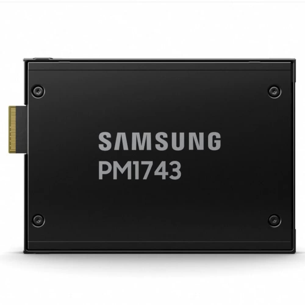 Твердотельный накопитель/ Samsung SSD PM1743, 1920GB, U.3(2.5" 15mm), NVMe, PCIe 5.0 x4 R/W 14000/3000MB/s, IOPs 2 000 000/150 000, TBW 3504, DWPD 1 (12 мес.)