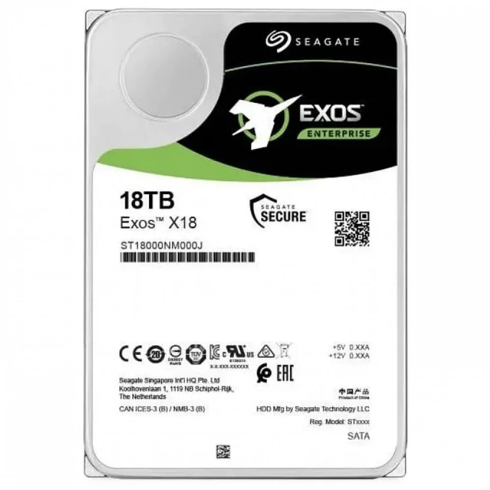 Жесткий диск Seagate Original SATA-III 18Tb ST18000NM000J Exos X18 512E (7200rpm) 256Mb 3.5"