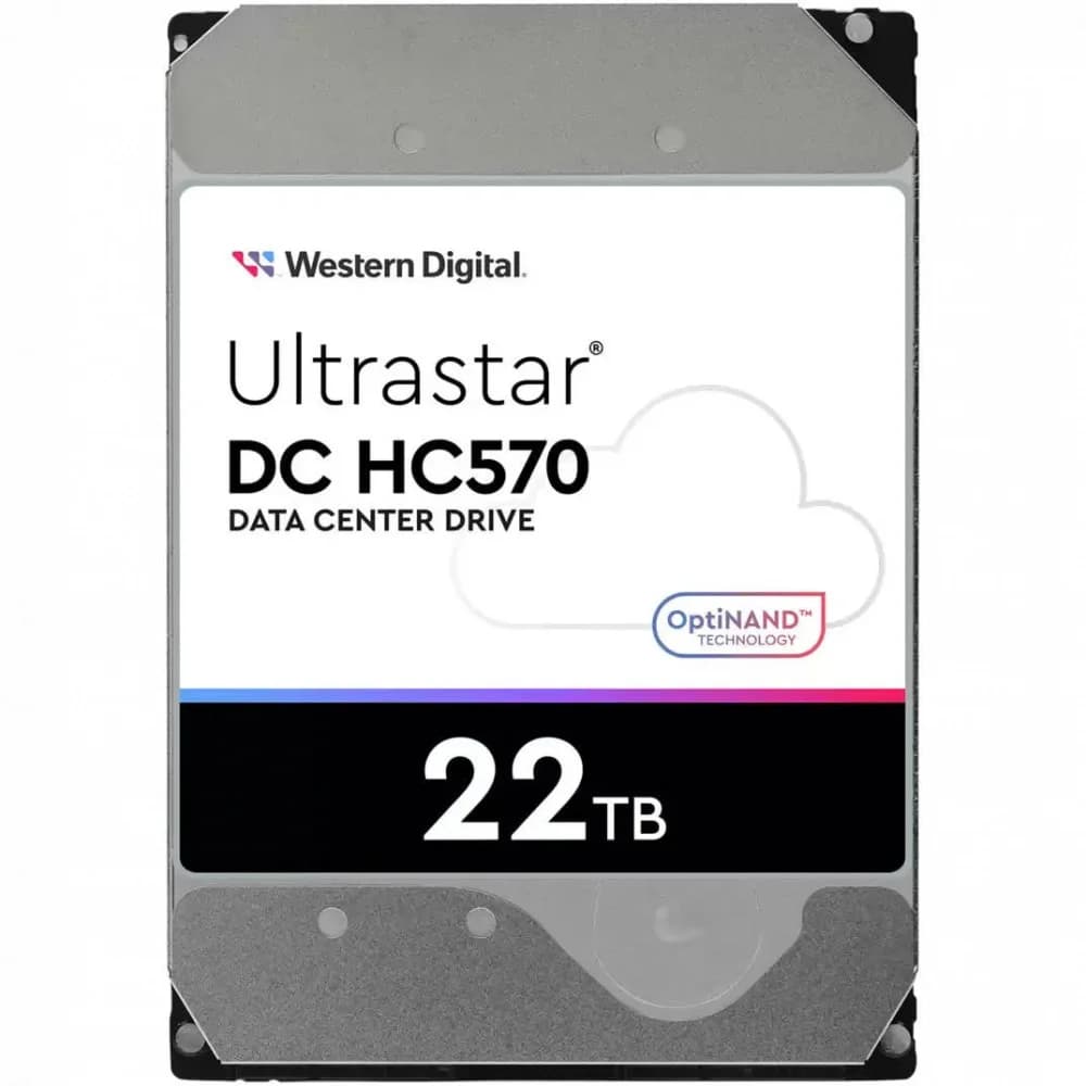 Жесткий диск SATA 22TB 7200RPM 6GB / S 512MB DC HC570 WUH722222ALE604_0F48159 WESTERN DIGITAL
