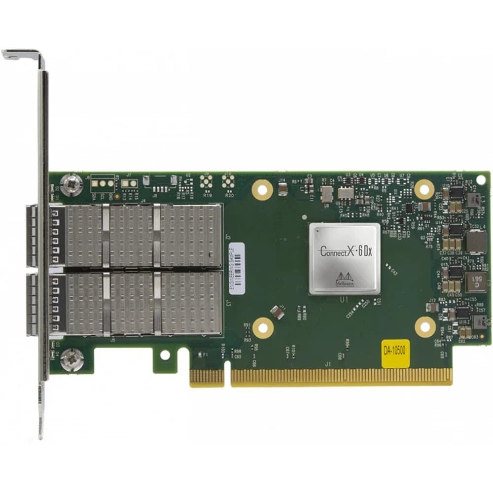 ConnectX®-6 Dx EN adapter card, 100GbE, Dual-port QSFP56, PCIe 4.0 x16, Crypto and Secure Boot, Tall Bracket