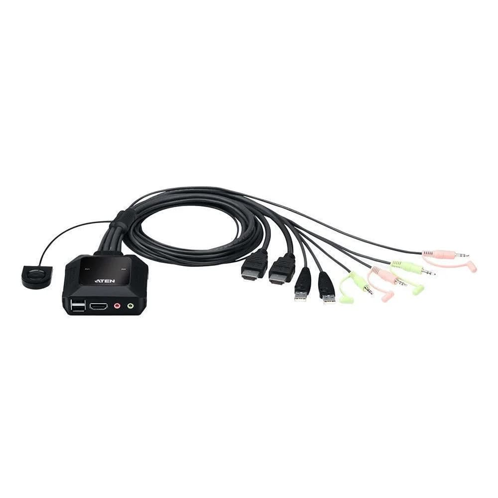 ATEN 2-Port USB 4K HDMI Cable KVM Switch