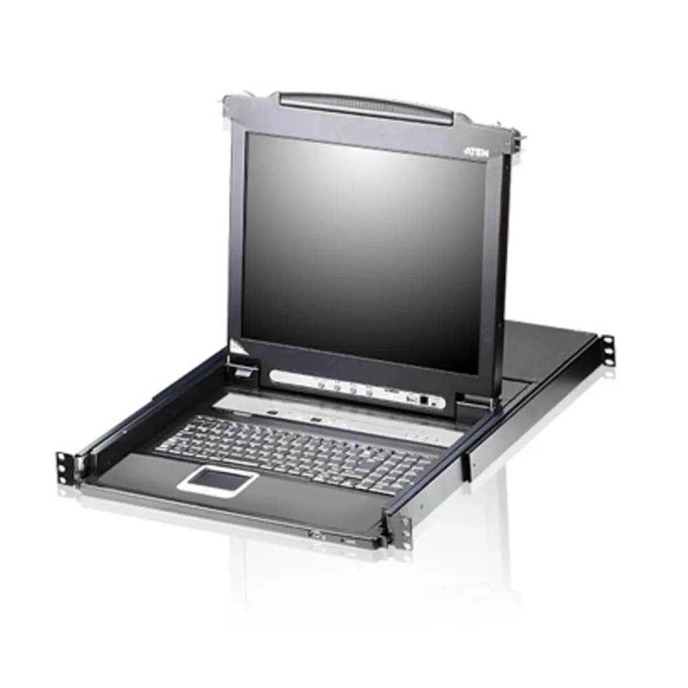 8P CAT-5 DUAL RAIL LCD KVM OVER IP SW 17INCH