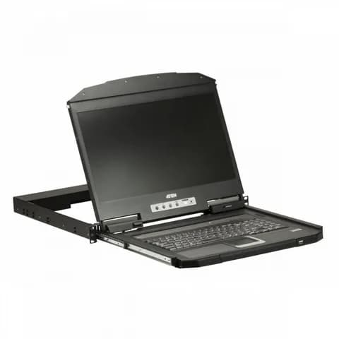 КВМ-консоль, ATEN, CL3100NX-ATA-RG, 18.5", 1U, Short Depth, USB, VGA, Single Rail, LCD Console, W/RU KB, W/EU Cord