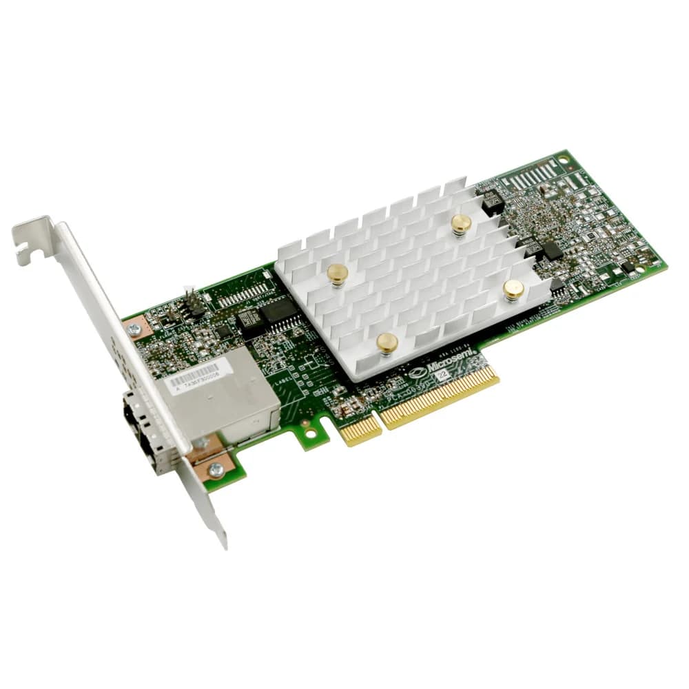 Microsemi Adaptec HBA 1100-8e Single,8 external ports,PCIe Gen3,x8, ,,,FlexConfig,