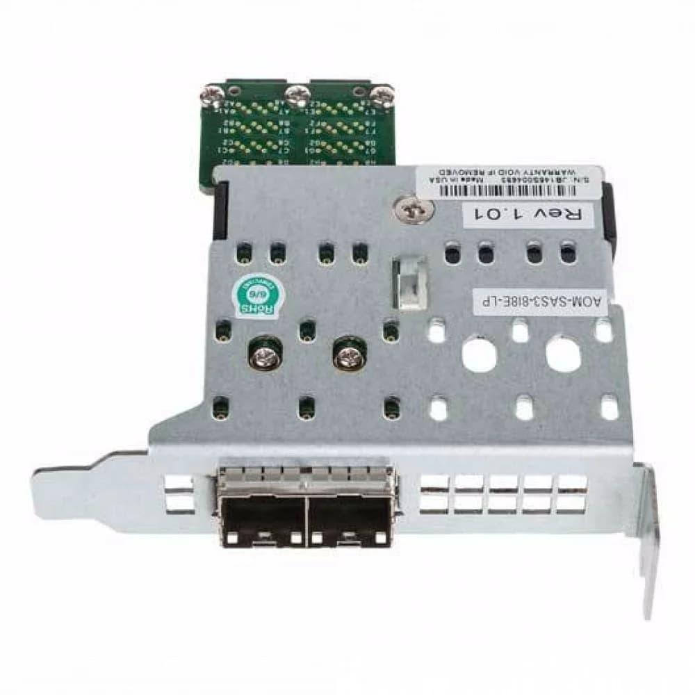 Переходная плата SuperMicro AOM-SAS3-8I8E-LP Ext. to Int. Mini-SAS HD Adapter (Low-profile)