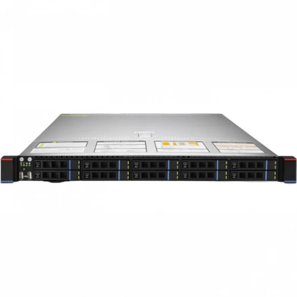 Серверная платформа/ Gooxi SR101-D10R 1U, 2x Socket SP3 32x DDR4 10x 2.5" SATA/SAS 2х M.2 NVMe 2280 2xPCIe 4.0x16 OCP3.0 2x1GbE i350 IPMI RAIL 2x1300W (EU power cables)