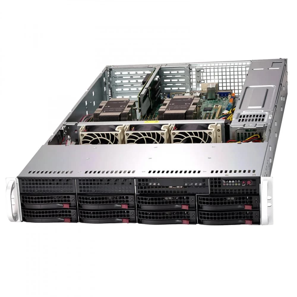 Серверная платформа/ Server AS-2125HS-TNR (bundle3): 2U / 2x AMD EPYC 9004/9005* / 24x DDR5 RDIMM / 24x Hs 2.5" NVMe*/SATA/SAS*/ 1x 480Gb NVMe M.2 / 1x dual-port 1GbE RJ45 / 2x 1600W Power (20 NVME