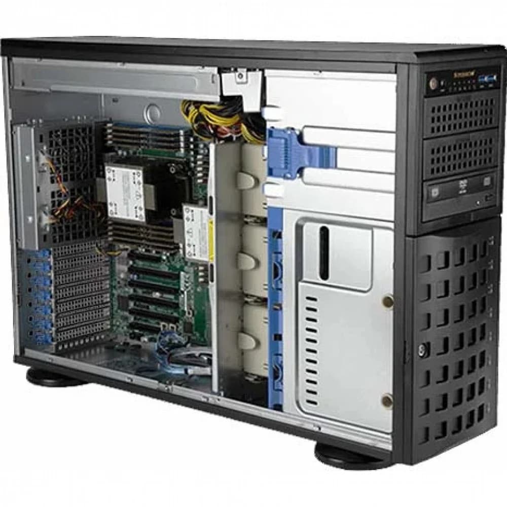 Supermicro SuperServer 4U 740P-TR noCPU(2)3rd Gen Xeon Scalable/TDP 270W/no DIMM(16)/ SATARAID HDD(8)LFF/6xFH,M2/2x1GbE/2x1200W
