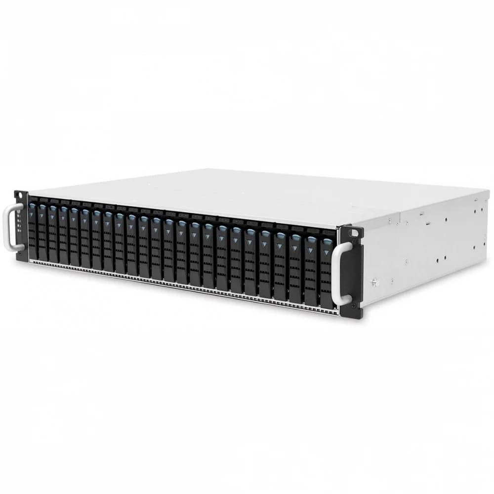 Дисковая полка/ 2U 24x 2.5" hot-swap bays, hot-swap JBOD with dual SAS 24G expander controller, dual BMC, tool-less HDD tray, 800W 1+1 hot-swap redundant 80+ Platinum, tool-less rail kit (4X series)