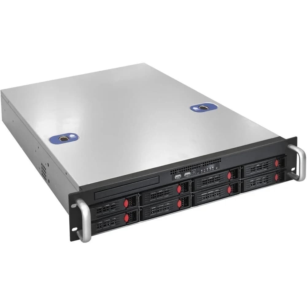 Серверная платформа ExeGate Pro 2U550-HS08 RM 19", высота 2U, глубина 550, Redundant БП 2x1000W, 8xHotSwap, USB
