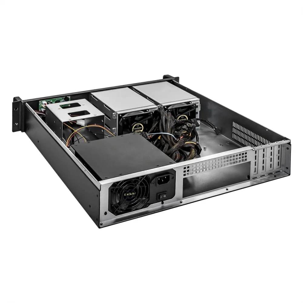 Серверный корпус ExeGate Pro 2U480-HS06 RM 19", высота 2U, глубина 480, БП 1100ADS, 6xHotSwap, USB
