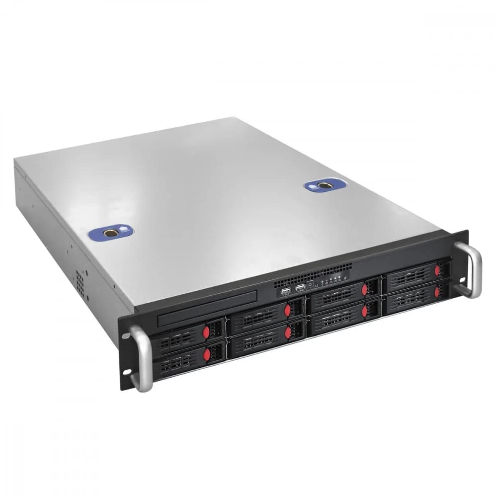 Серверная платформа ExeGate Pro 2U550-HS08 RM 19", высота 2U, глубина 550, Redundant БП 2x1200W, 8xHotSwap, USB