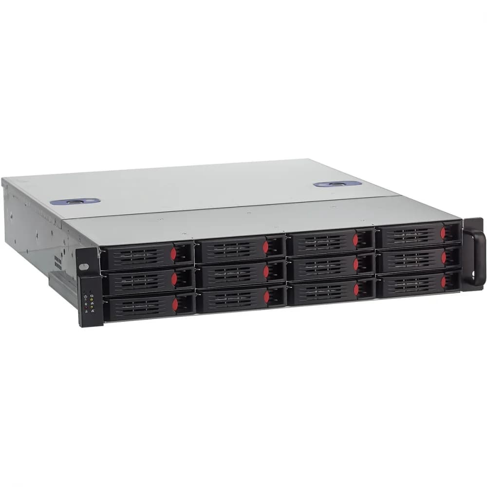 Серверный корпус ExeGate Pro 2U550-HS12 RM 19", высота 2U, глубина 550, БП 1U-500ADS,12xHotSwap, USB