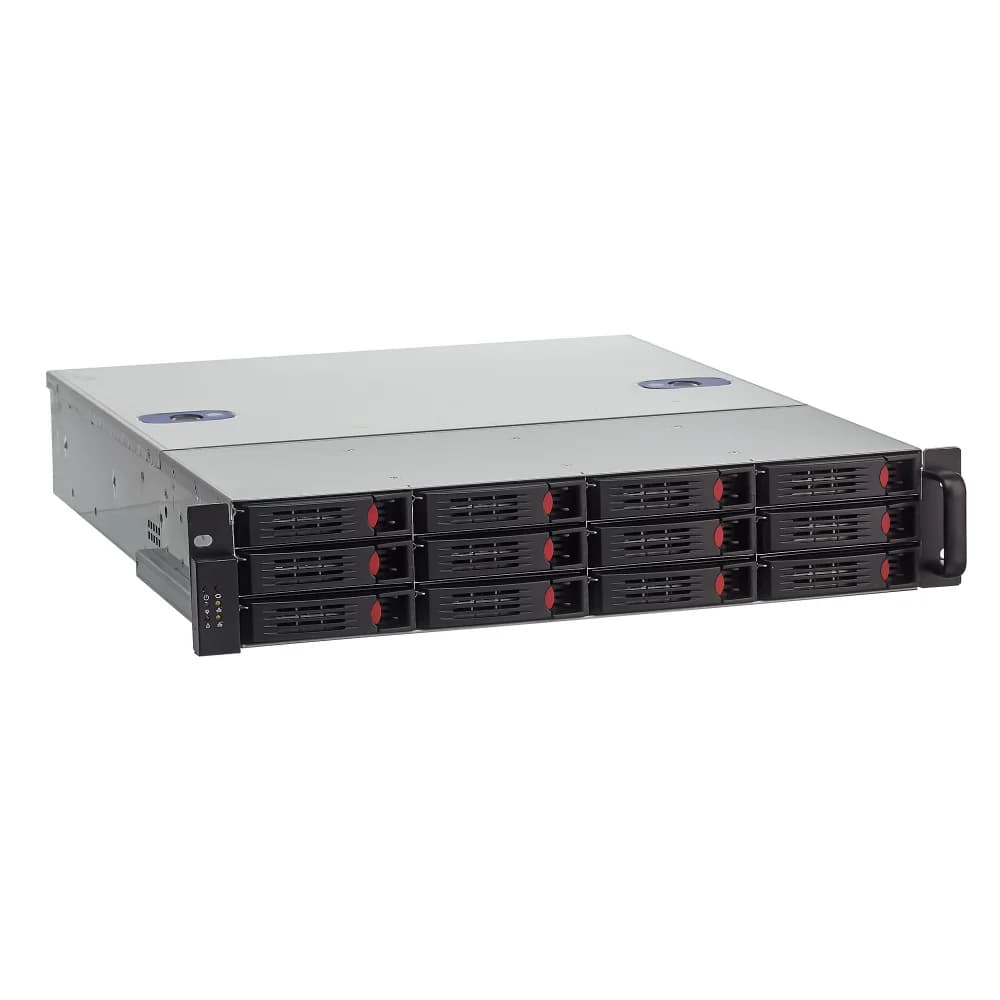Серверная платформа ExeGate Pro 2U550-HS12 RM 19", высота 2U, глубина 550, Redundant БП 2x1000W, 12xHotSwap, USB