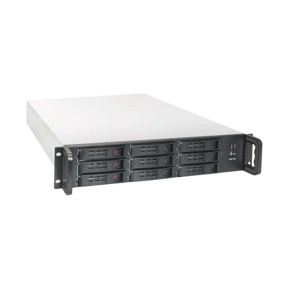 Серверная платформа ExeGate Pro 2U650-HS09 RM 19", высота 2U, глубина 650, Redundant БП 2x1000W, 9xHotSwap, 2*USB