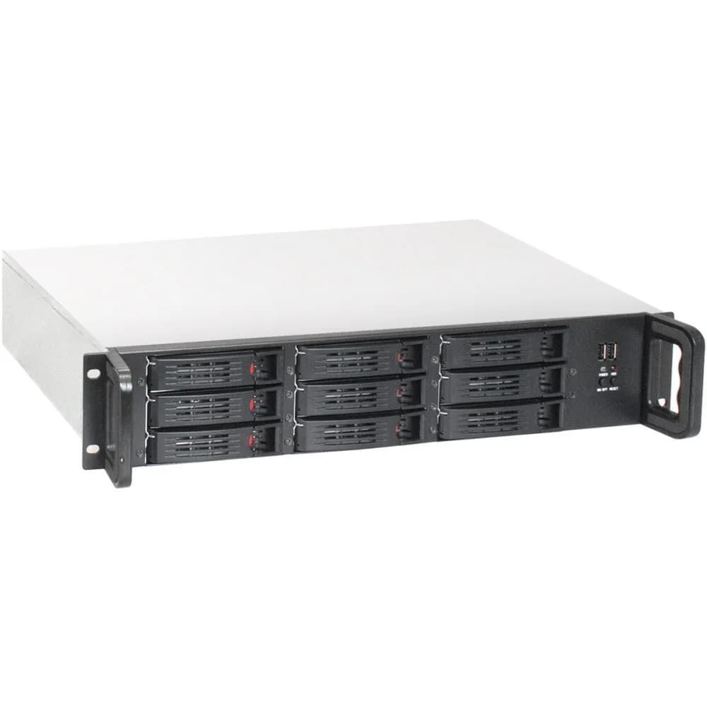 Серверный корпус ExeGate Pro 2U650-HS09 RM 19", высота 2U, глубина 650, БП 2U-400ADS, 9xHotSwap, 2*USB