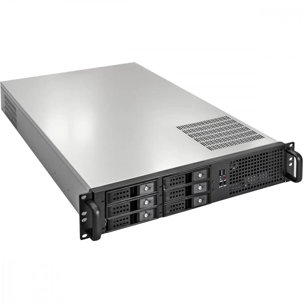 Серверная платформа ExeGate Pro 2U660-HS06 RM 19", высота 2U, глубина 660, Redundant БП 2x550W, 6xHotSwap, USB