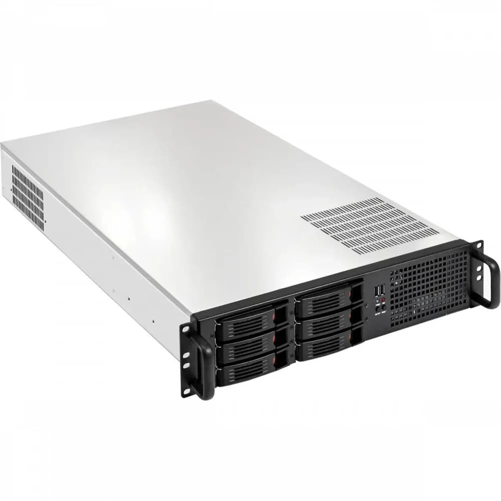 Серверная платформа ExeGate Pro 2U660-HS06 RM 19", высота 2U, глубина 660, Redundant БП 2x1000W, 6xHotSwap, USB