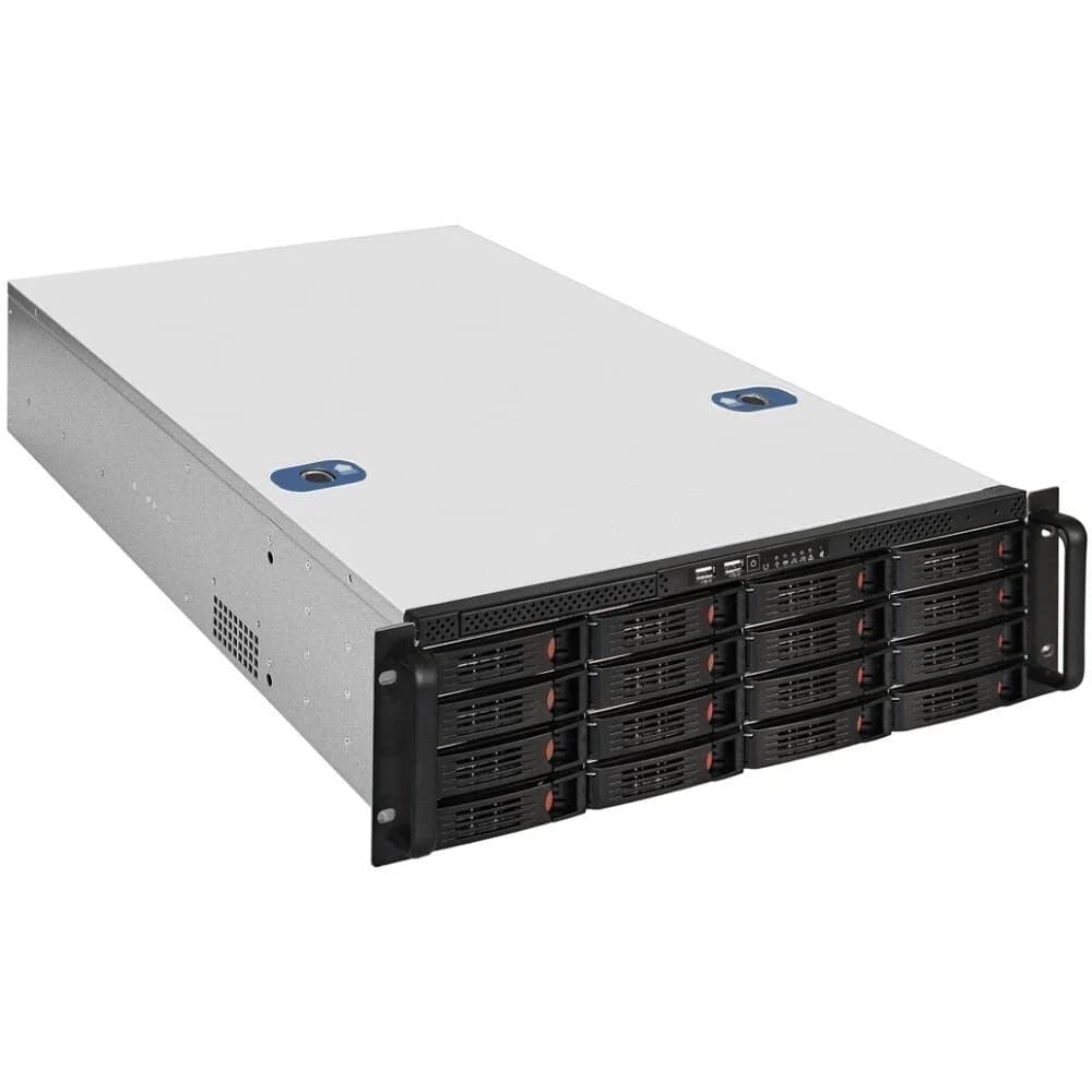 Серверный корпус ExeGate Pro 3U660-HS16 <RM 19", высота 3U, глубина 660, БП 2U-1000ADS,16xHotSwap, USB>