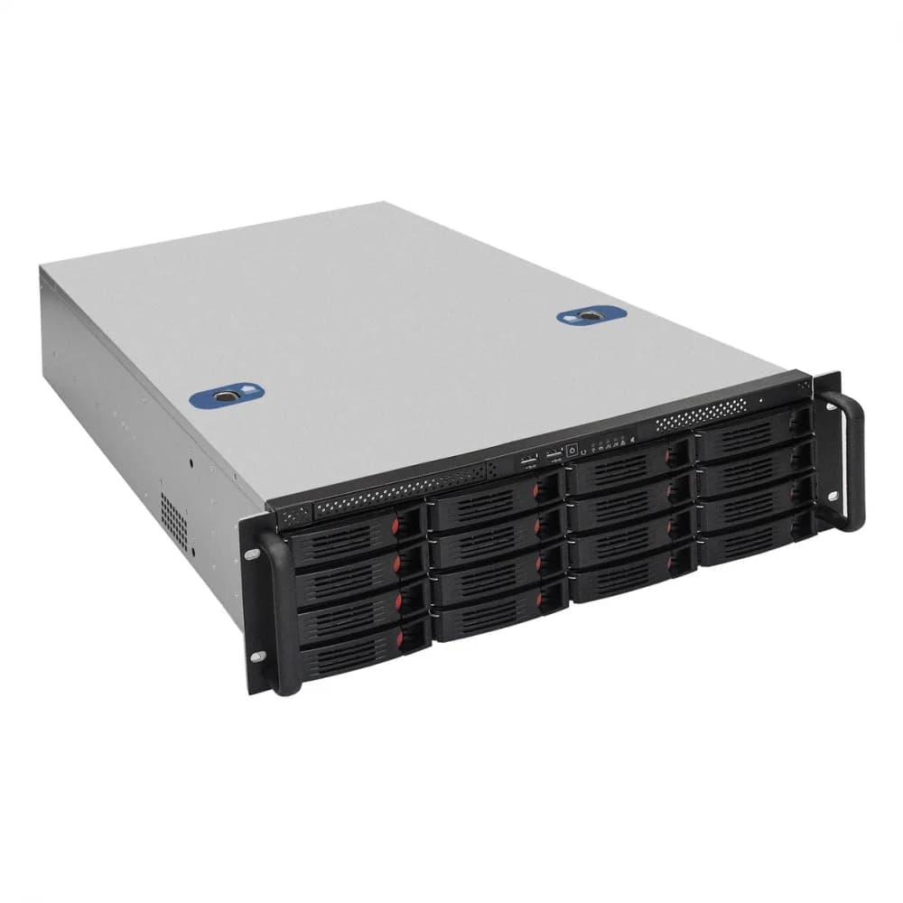 Серверная платформа ExeGate Pro 3U660-HS16 RM 19", высота 3U, глубина 660, Redundant БП 2x800W, 16xHotSwap, USB
