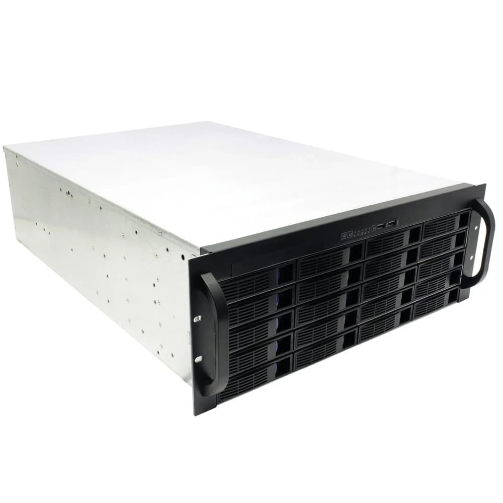 Procase ES420-SATA3-B-0 {4U 20 SATAII/SAS hotswap HDD, глубина 650мм, MB 12"x13", без Б/П,черный}