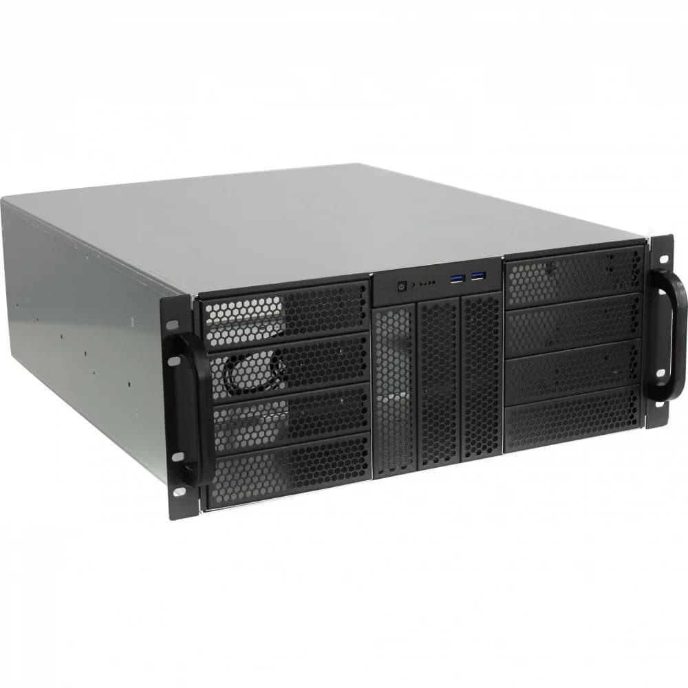 Procase RE411-D11H0-E-55 Корпус 4U server case,11x5.25+0HDD,черный,без блока питания,глубина 550мм,MB EATX 12"x13"