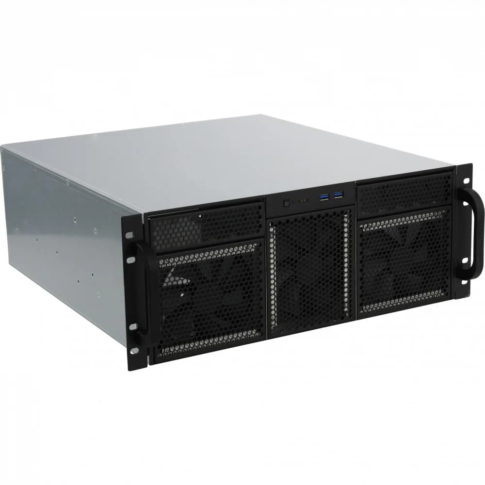Procase RE411-D2H15-C-48 Корпус 4U server case,2x5.25+15HDD,черный,без блока питания,глубина 480мм,MB CEB 12"x10,5"