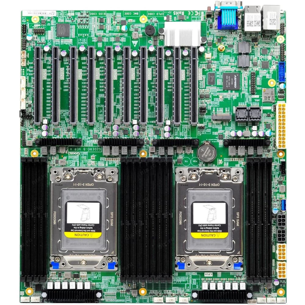 Материнская плата/ Gooxi G2DERO-B-PK2 AMD E-ATX dual sockets motherboard AMD EPYC 7001/7002/7003 CPU, 16* DDR4 ECC