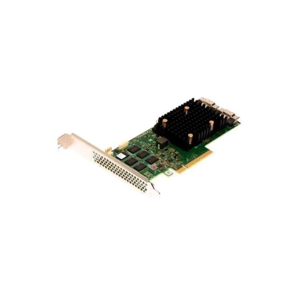 контроллер Broadcom Controller 9500-16i SGL (05-50077-02) (PCIe v4 x8 LP) Tri-Mode SAS/SATA/NVMe 12G HBA, 16port(2*int SFF8654), 3816 IOC, RTL, 1 year
