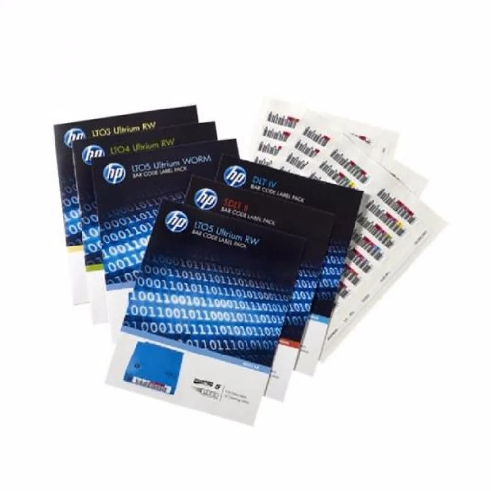 Комплект этикеток со штрихкодом для картриджей Q2013A HP LTO-6 Ultrium RW Bar Code Label Pack (100 pack)