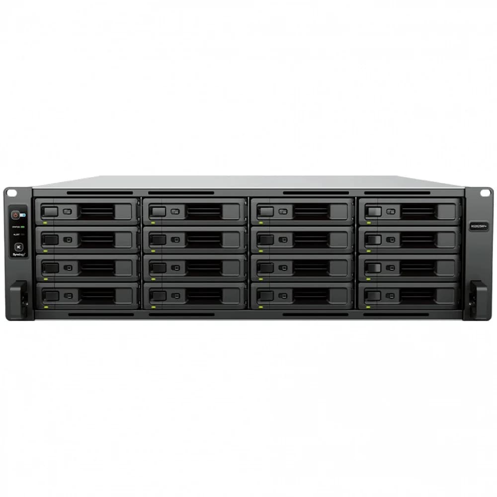 Synology RS2825RP+ Сетевое хранилище 16x2.5"/3.5" SATA, AMD Ryzen V1780B/4x3.35GHz, 8GB DDR4, 2x1 Гбит/с, 1x10 Гбит/с