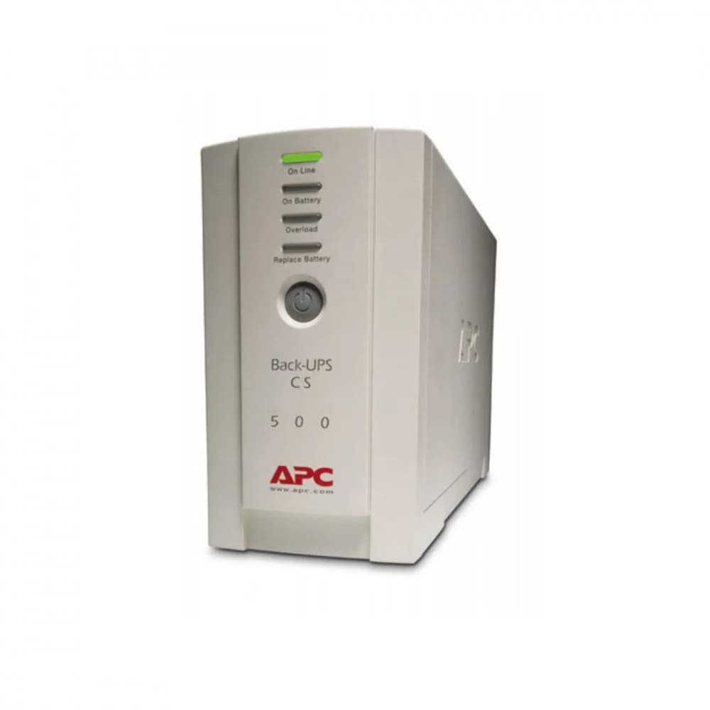Источник бесперебойного питания, APC, Back-UPS BK500EI, Линейно-интерактивный, Мощность 500ВА/300Вт, Напольный, 230В, Вых: 3 x IEC 13, RBC2