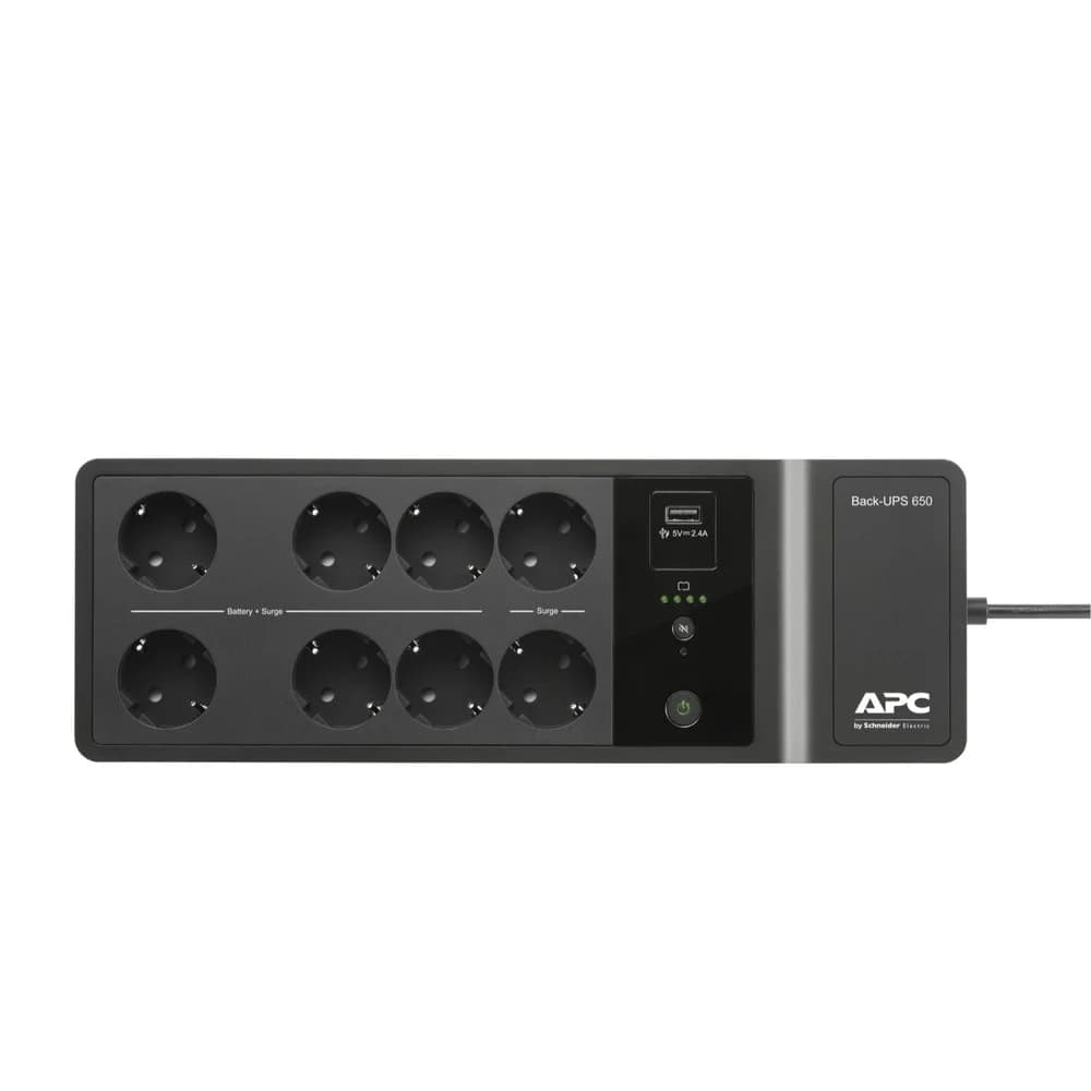 Источник бесперебойного питания APC Источник бесперебойного питания APC Back-UPS ES, Ожидание (оффлайн), 650 ВА / 400 Вт, Tower, Schuko, LED, USB, US