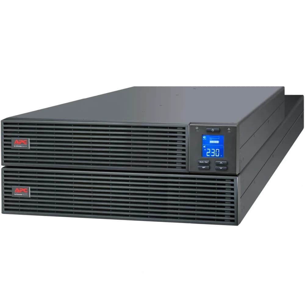 APC Easy UPS On-Line SRV RM, 10 kWatt, 10 kVA, (1) Hard Wire 3-wire, black, USB, RS-232, SmartSlot™, EPO, Extended-run, with RailKit, External Battery Pack