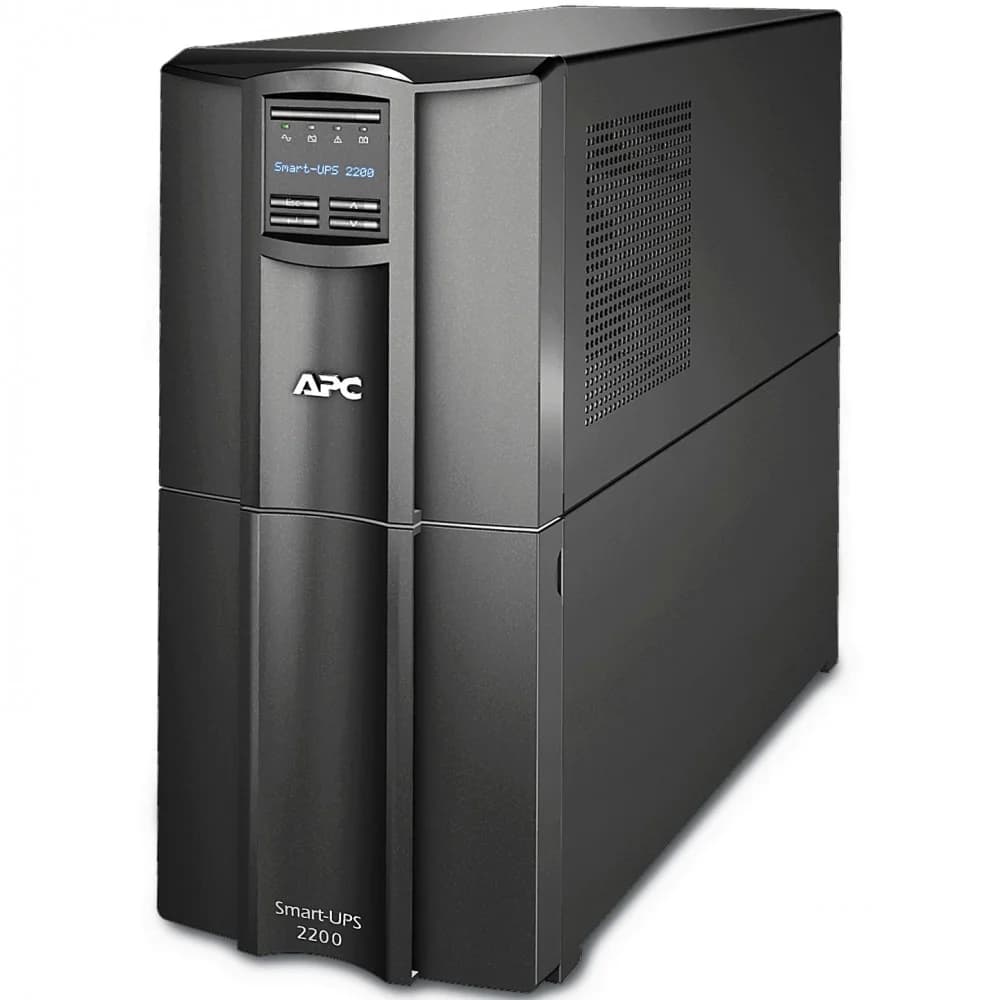 APC Smart-UPS, Line Interactive, 2200 ВА, Tower, 230 В, 8 розеток IEC C13+2 розетки IEC C19, порт SmartConnect+SmartSlot, AVR, ЖК-дисплей