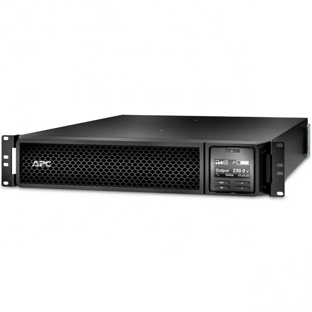 ИБП для монтажа в стойку Smart-UPS SRT 1.98 KВатт / 2.2 kВА On-Line, Extended-run, Black, Rack, with PowerChute Business Edition sofware, Interface Port DB-9 RS-232, SmartSlot, (2) IEC 320 C19, (8)